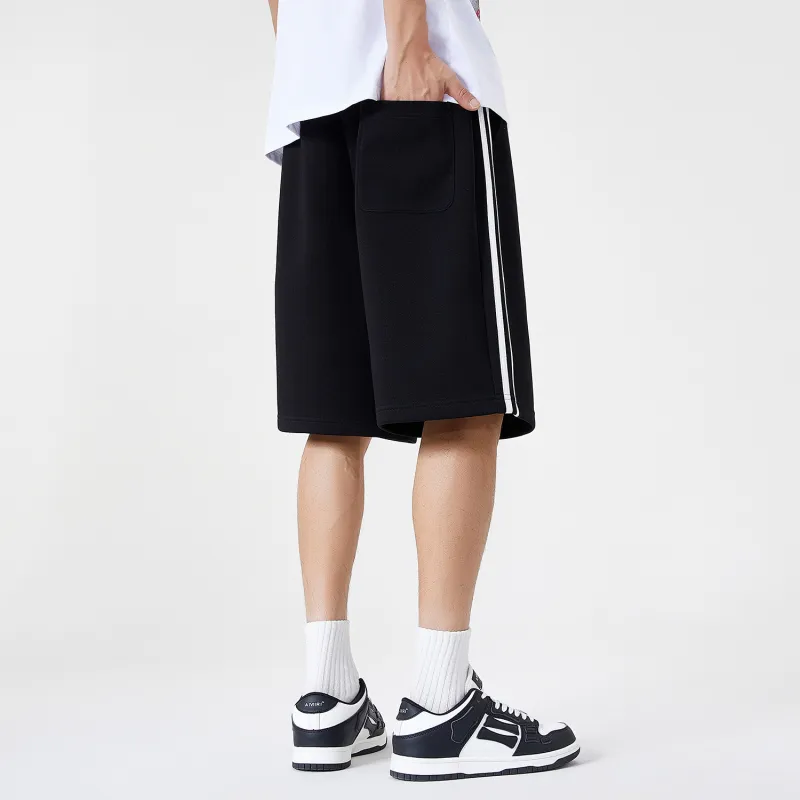 Crayon Shinchan Casual Shorts Unisex Active Black & White-5