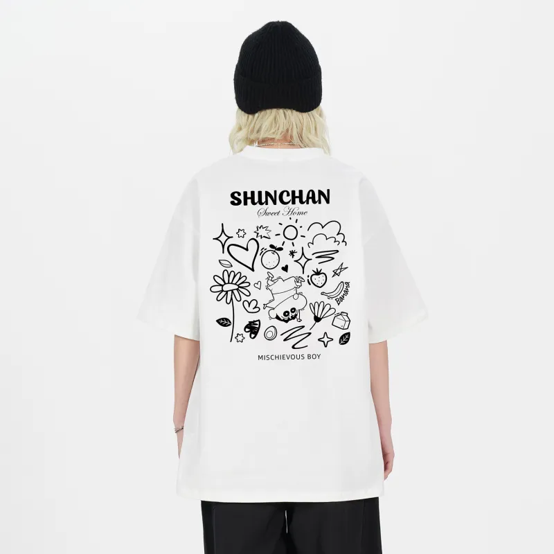 Crayon Shinchan T Shirts Unisex-2