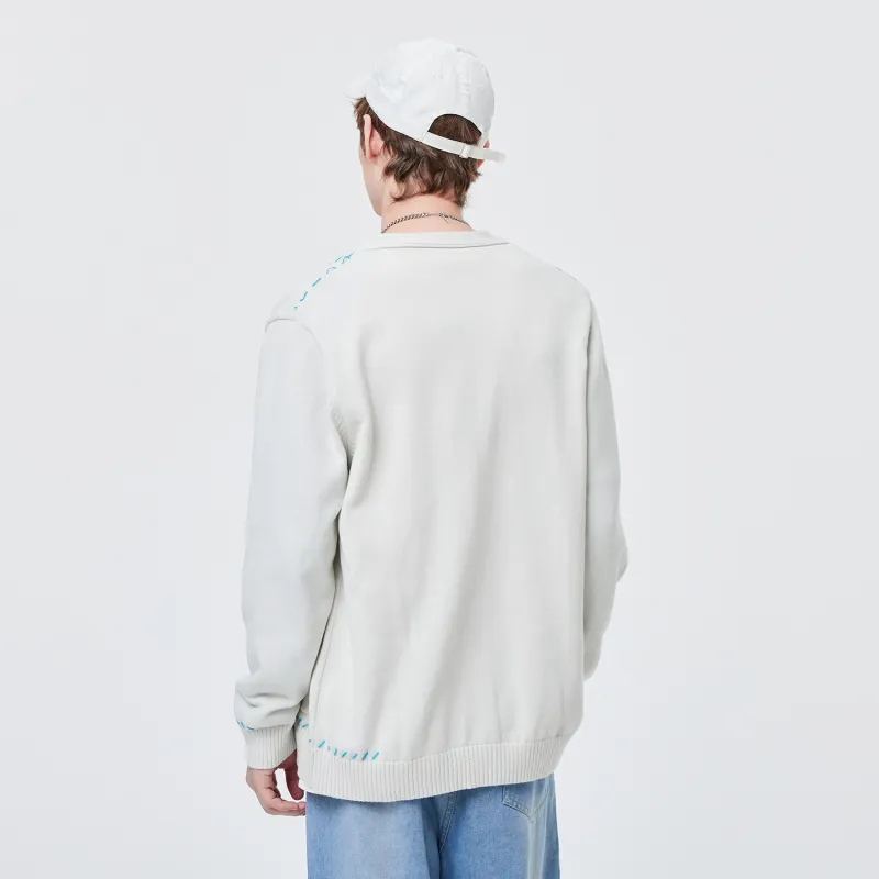 SHINCHAN Knitwear Sweater Coat Unisex-4