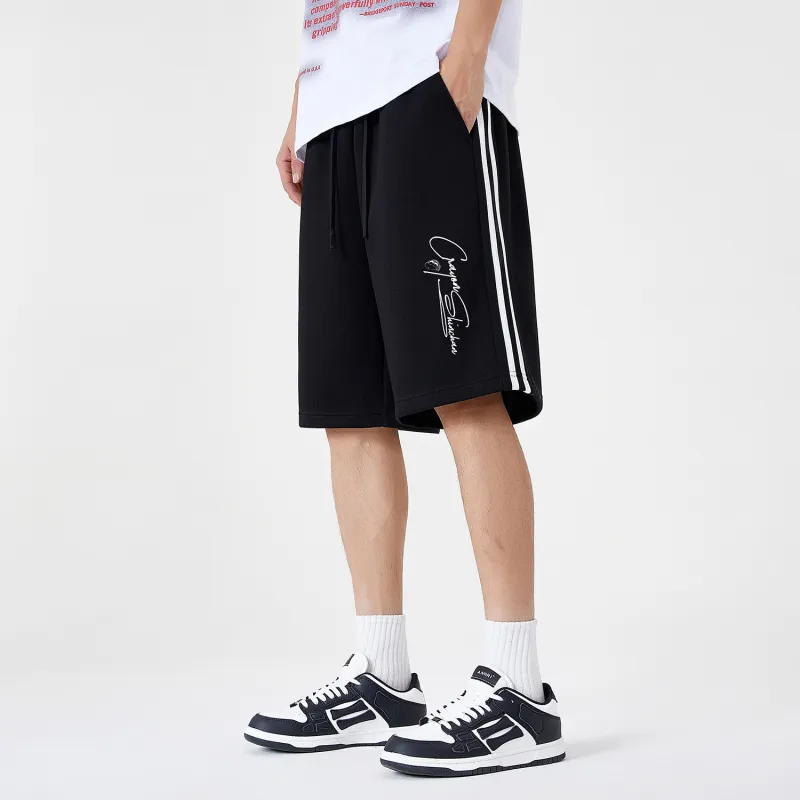 Crayon Shinchan Casual Shorts Unisex Active Black & White-3