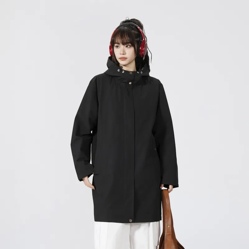Crayon Shinchan Trench Coat Unisex Black-3