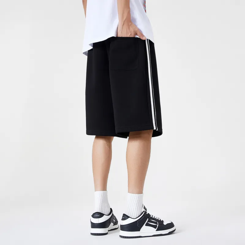 Crayon Shinchan Casual Shorts Unisex Active Black & White-5