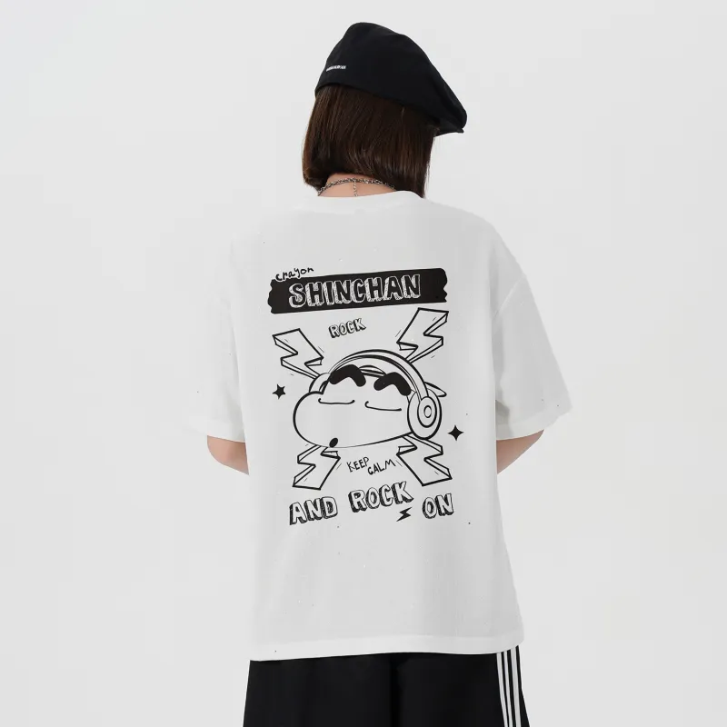 Crayon Shinchan Short Sleeved T Shirts Unisex-13