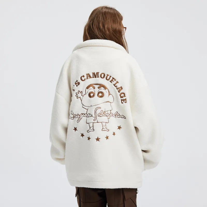Crayon Shinchan Velvet feel Coat Unisex-12