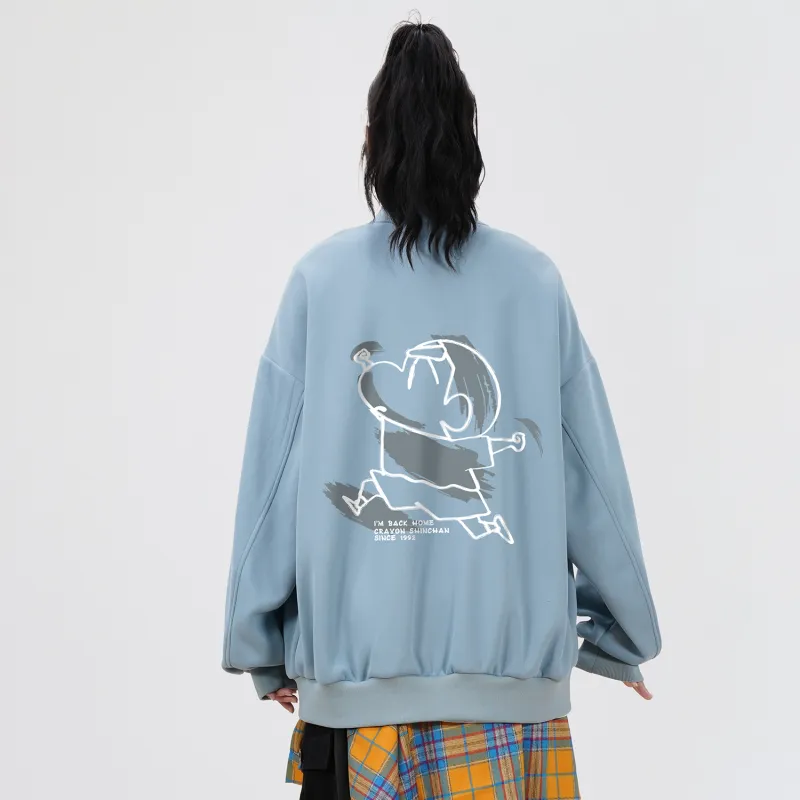 Crayon Shinchan Baseball Jacket Unisex-8