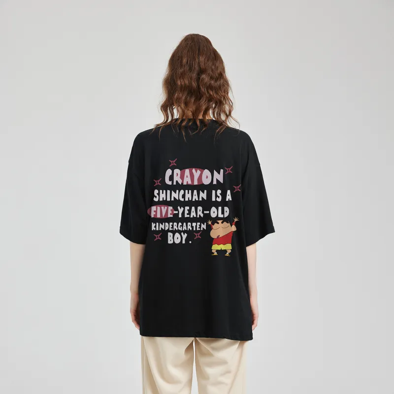 Crayon Shinchan Short Sleeved T Shirts Unisex-2