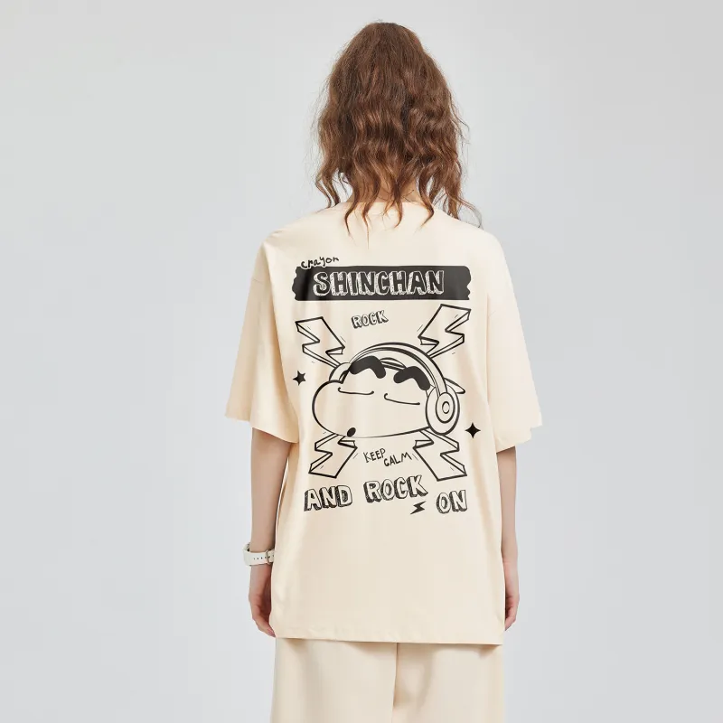 Crayon Shinchan Short Sleeved T Shirts Unisex-8