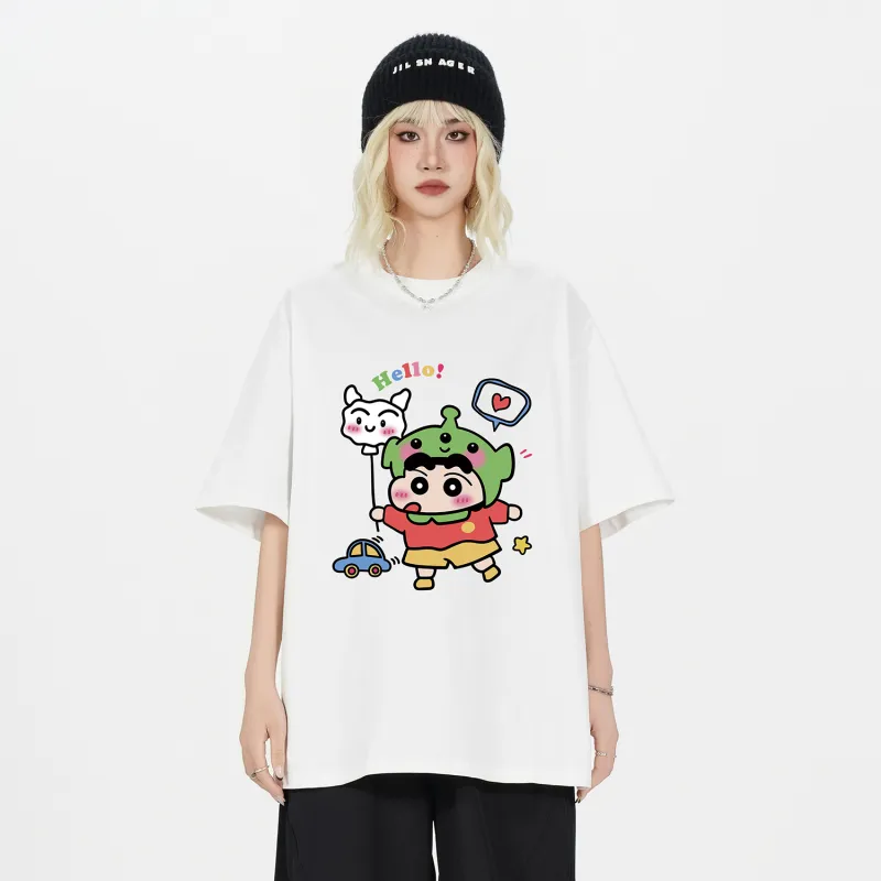 Crayon Shinchan Short Sleeved T Shirts Unisex-2