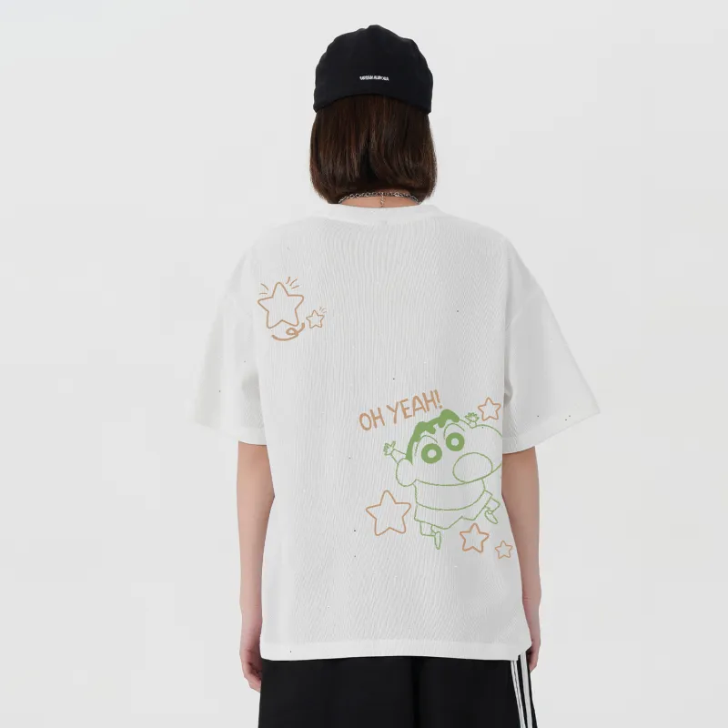 Crayon Shinchan Short Sleeved T Shirts Unisex-9