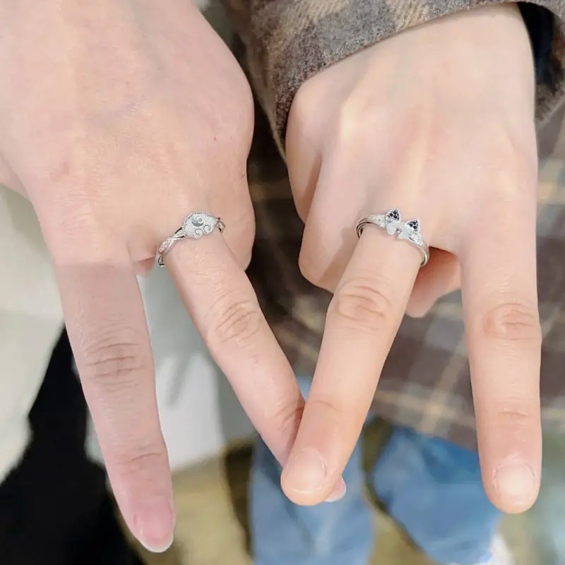 Mini&yaya S925 Silver Rings Women's-43