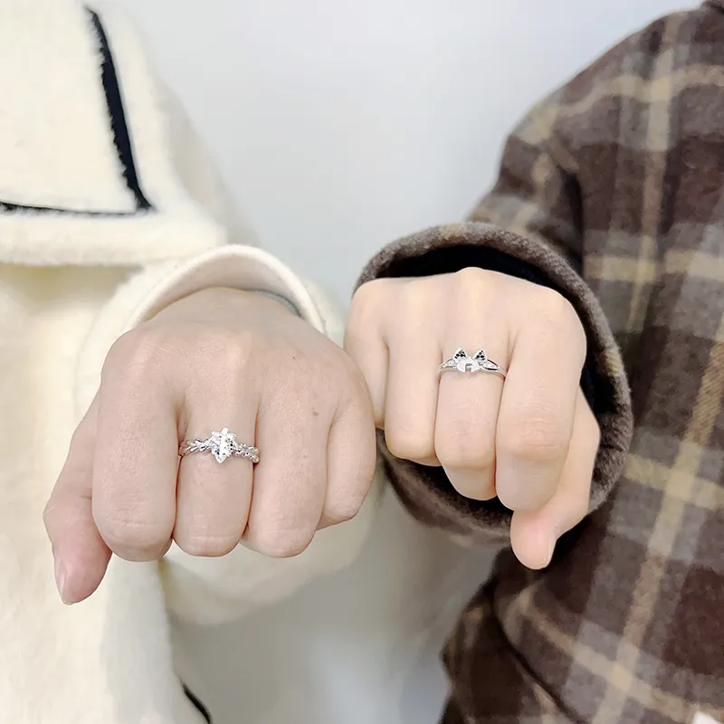 Mini&yaya S925 Silver Rings Women's-29