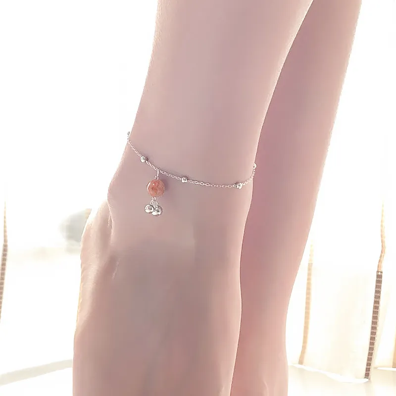 Mini&yaya S925 Silver Anklets Women's-5