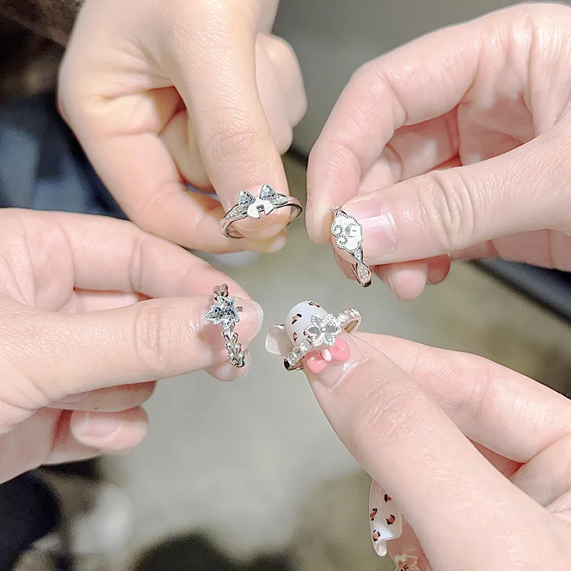 Mini&yaya S925 Silver Rings Women's-58