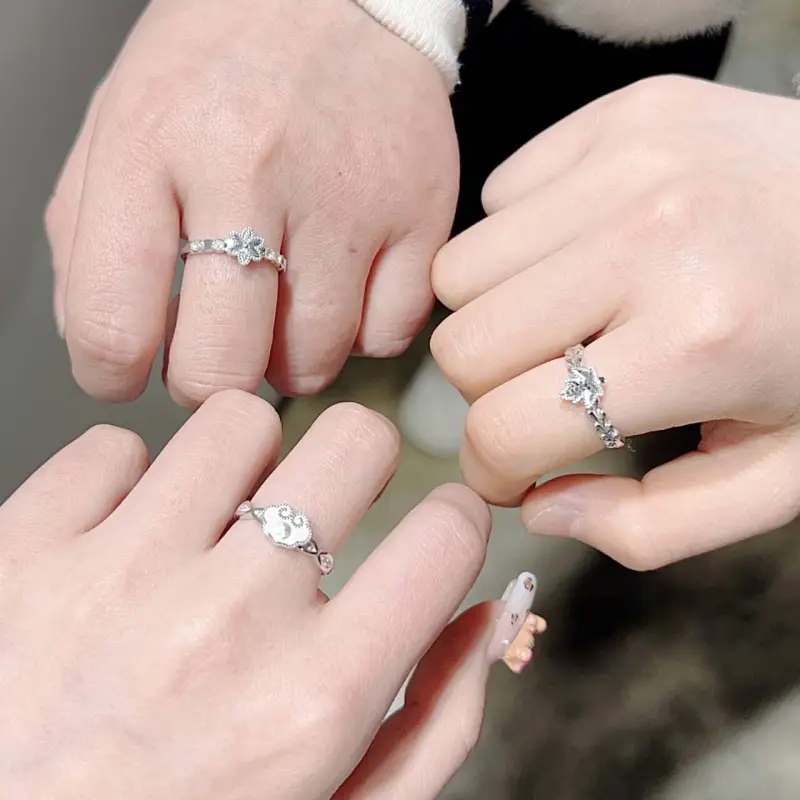 Mini&yaya S925 Silver Rings Women's-56