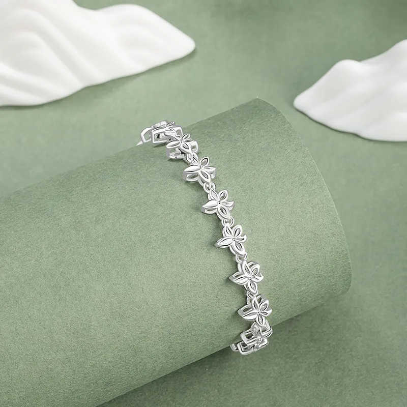 Mini&yaya S999 Fine Silver Pure Silver Bracelets Women's-2