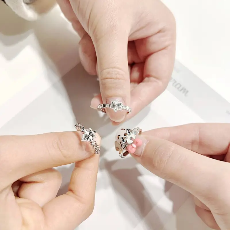 Mini&yaya S925 Silver Rings Women's-50