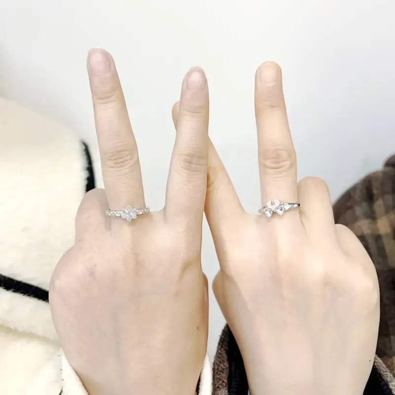 Mini&yaya S925 Silver Rings Women's-38