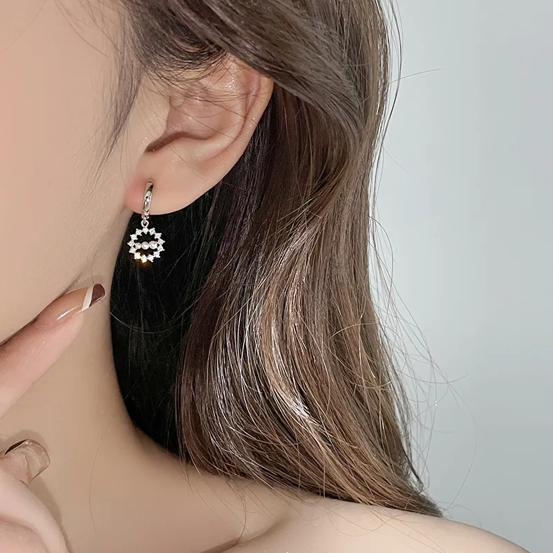 Mini&yaya S925 Silver Earrings Women's-2