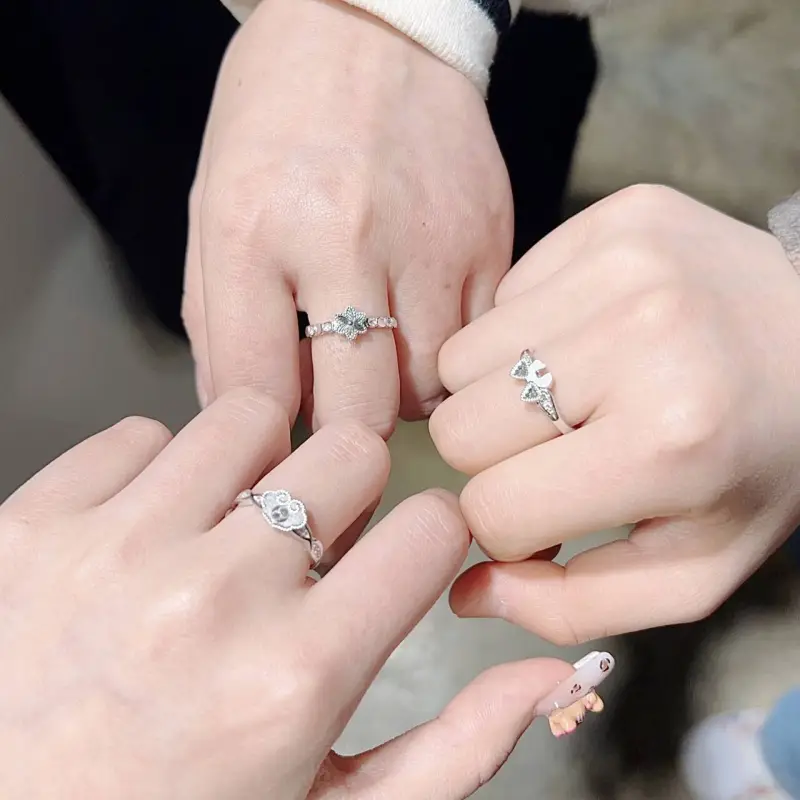 Mini&yaya S925 Silver Rings Women's-52