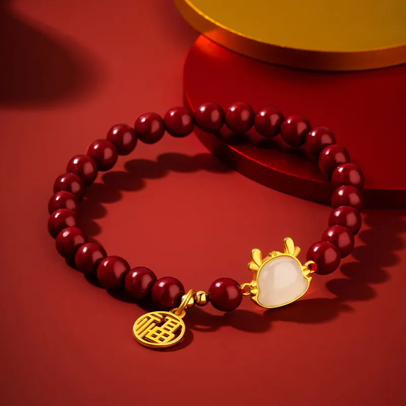 Mini&yaya Reconstructed Cinnabar Bracelets Women's-4