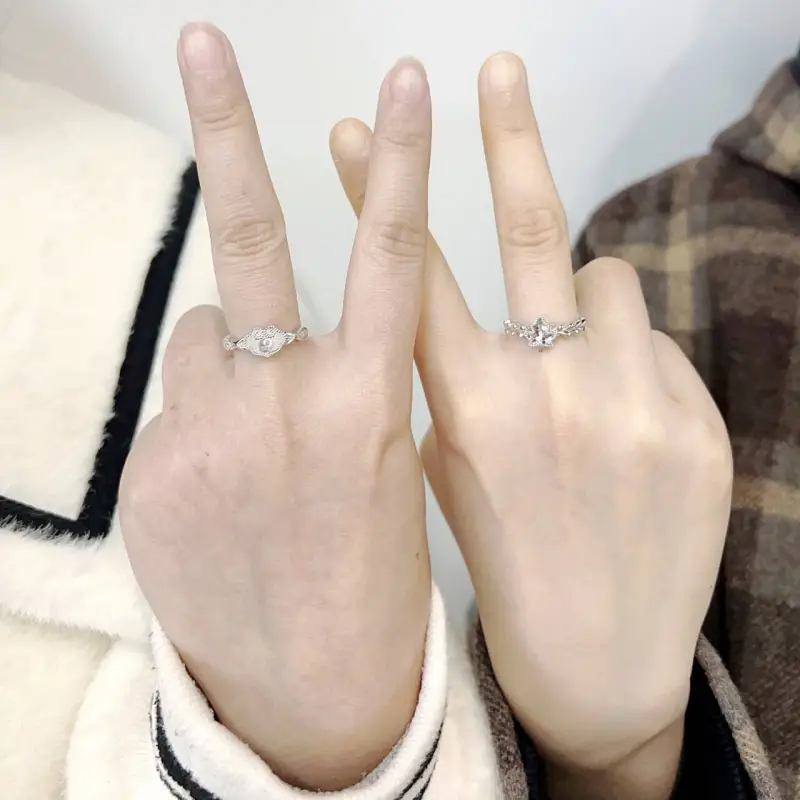 Mini&yaya S925 Silver Rings Women's-34