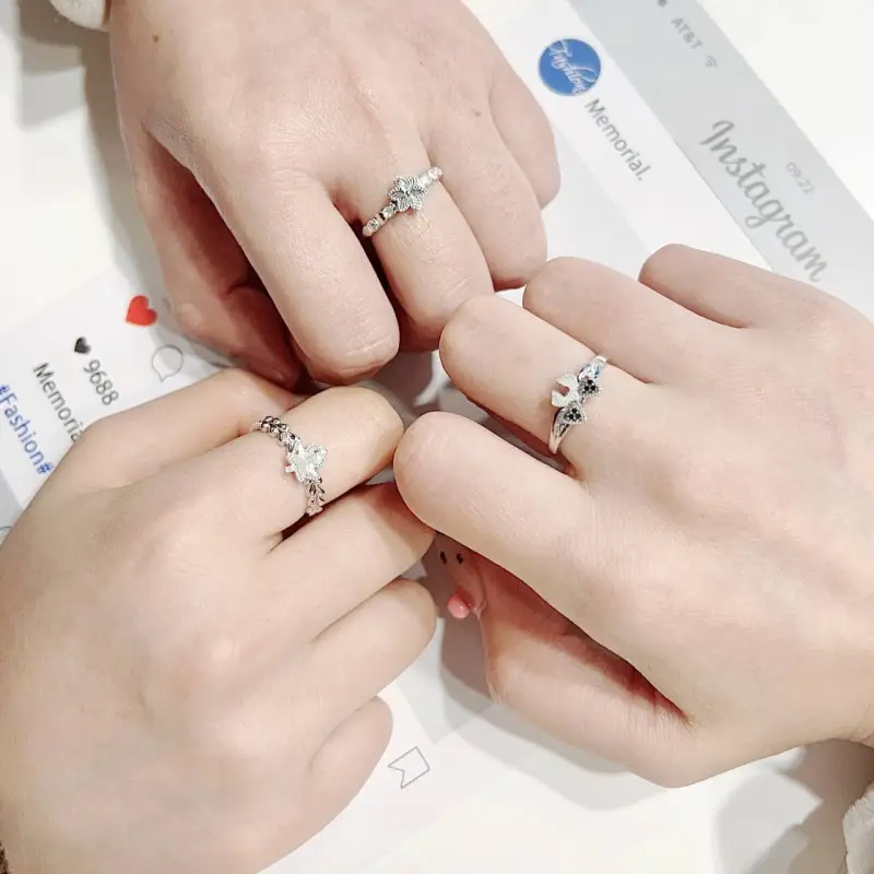 Mini&yaya S925 Silver Rings Women's-49