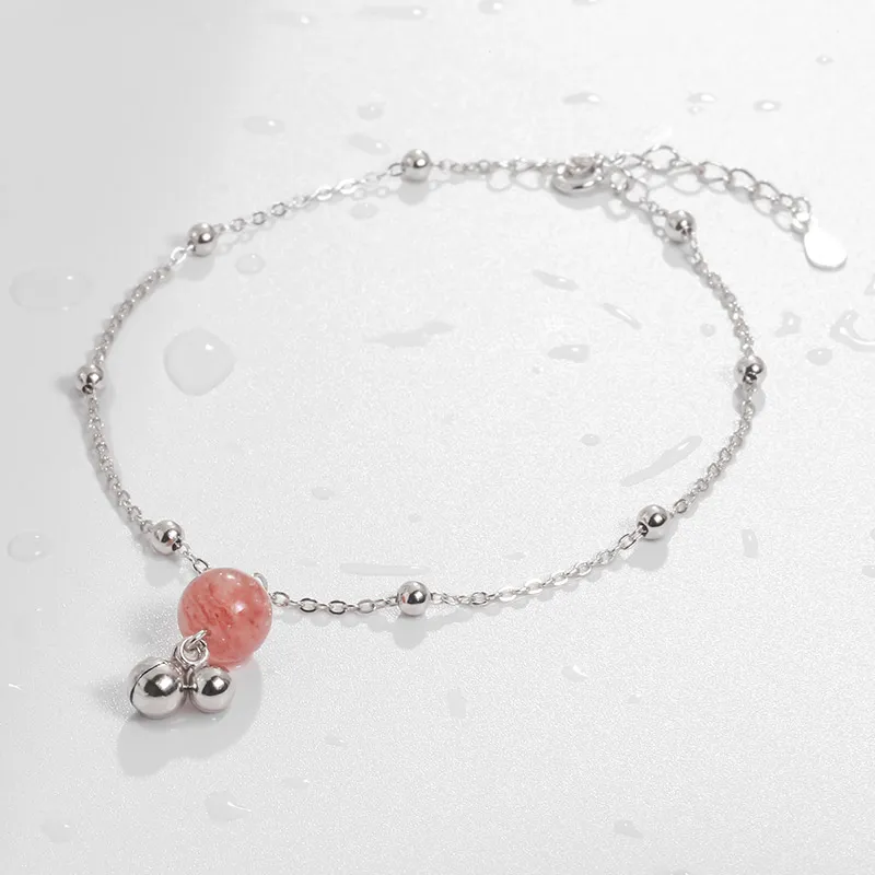 Mini&yaya S925 Silver Anklets Women's-3