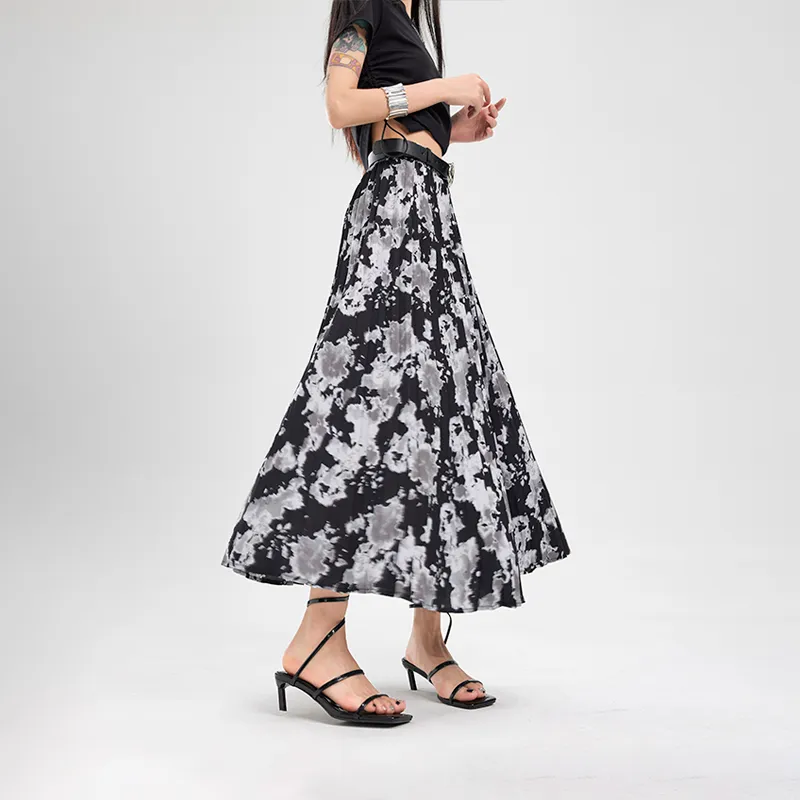 TuoGu Fashion Collection Casual Long Skirts Women's Black-3