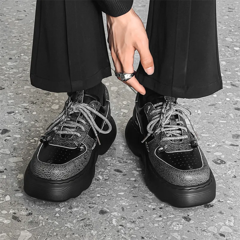 Chi Wolf Casual Shoes Men's Black-3