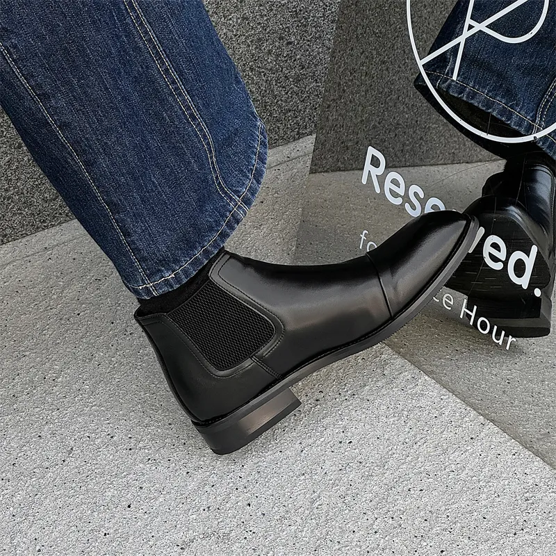 Chi Wolf Short Chelsea Boots Men's-4