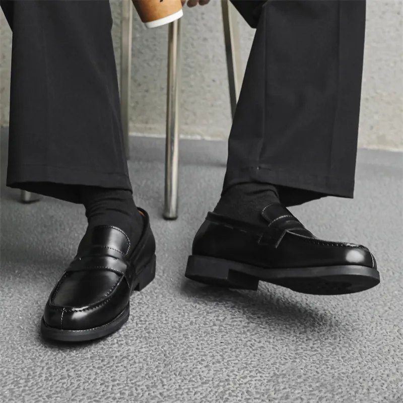 Chi Wolf Loafers Men Black-6