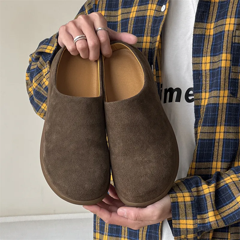 Chi Wolf Rubber Sole Closed Toe Slippers Unisex White-9