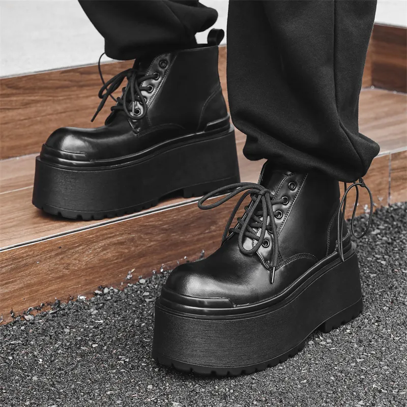 Chi Wolf Ankle Boots Men's Black-3