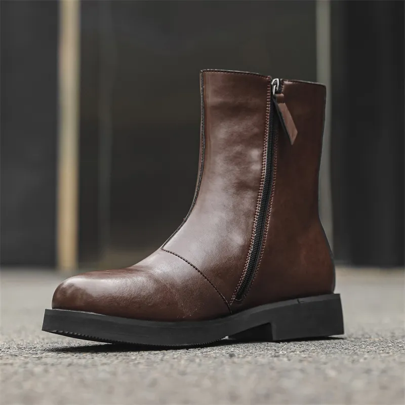 Chi Wolf Ankle Boots Men-27
