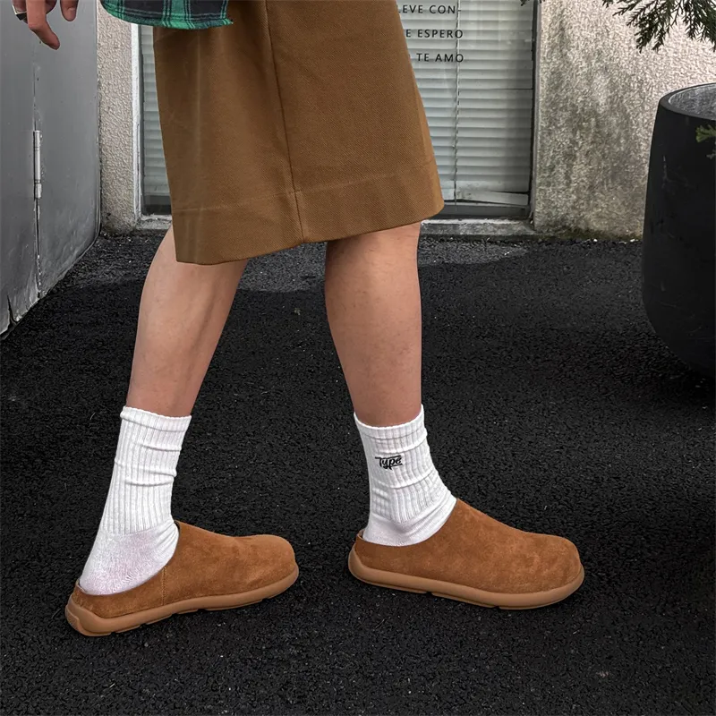 Chi Wolf Rubber Sole Closed Toe Slippers Men's-55