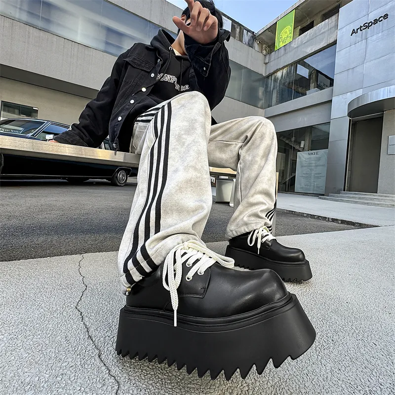 Chi Wolf Slip Resistant Low Top Casual Shoes Men's Black-5