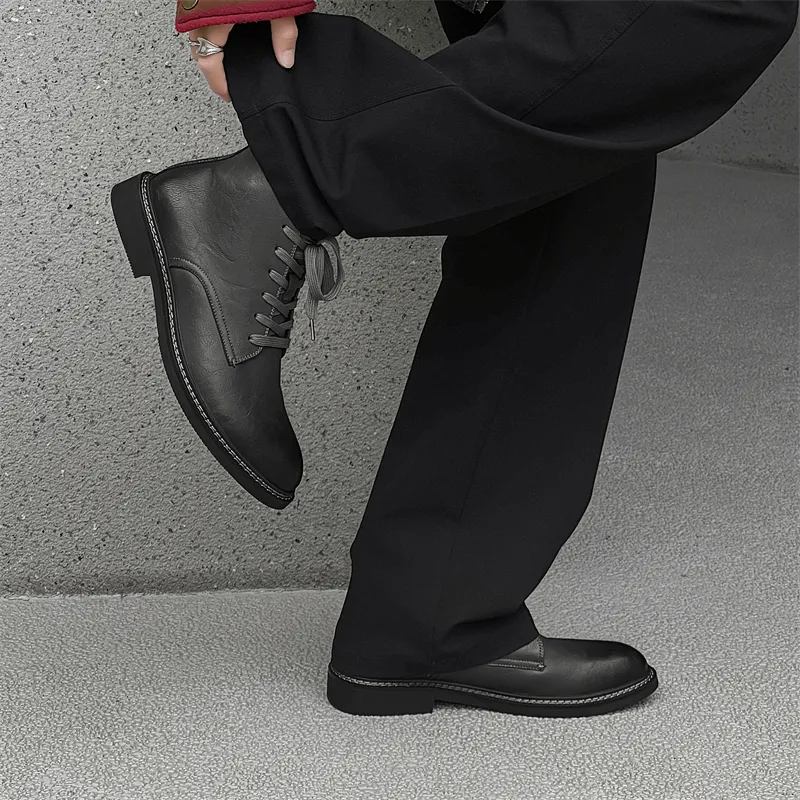 Chi Wolf Ankle Boots Men's Black-3