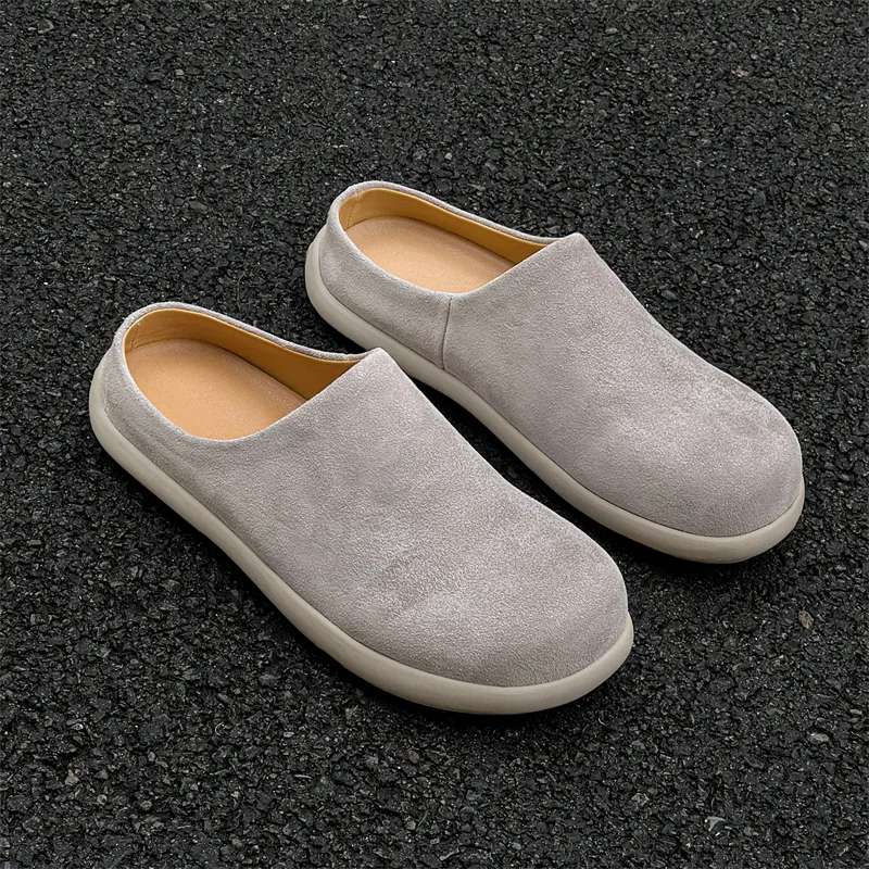 Chi Wolf Rubber Sole Closed Toe Slippers Unisex White-2