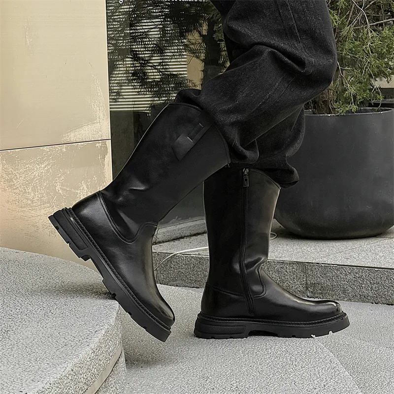 Chi Wolf Ankle Boots Men's Black-2