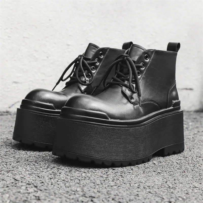 Chi Wolf Ankle Boots Men's Black-11