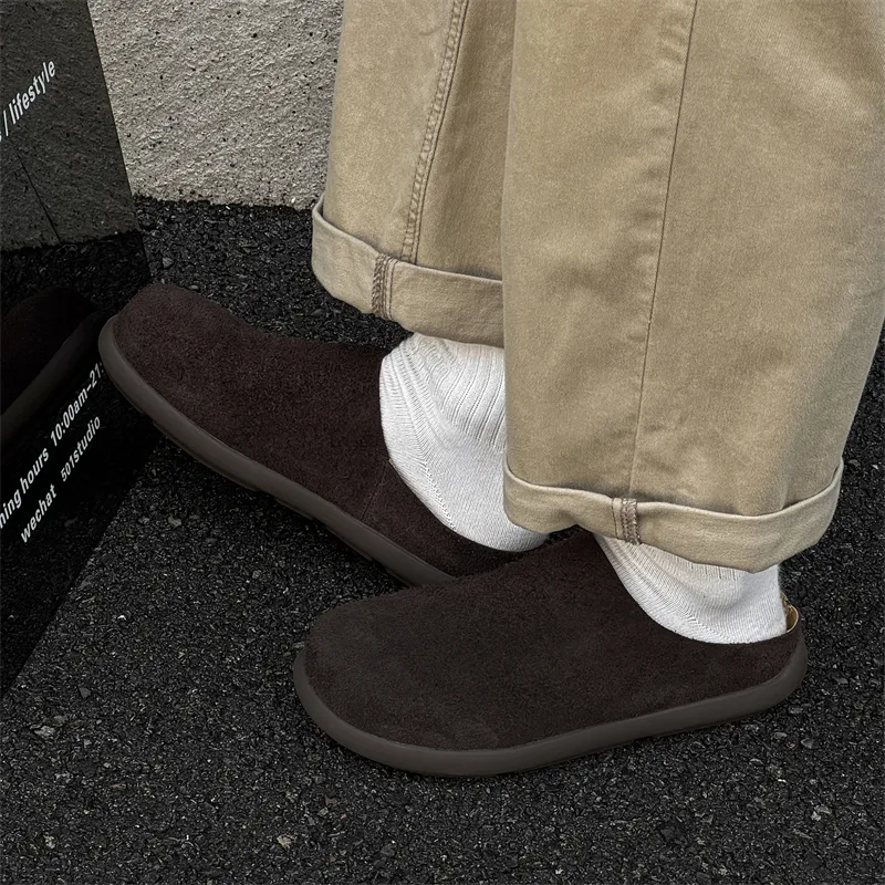 Chi Wolf Rubber Sole Closed Toe Slippers Men's-13