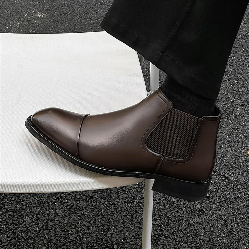 Chi Wolf Short Chelsea Boots Men's-9