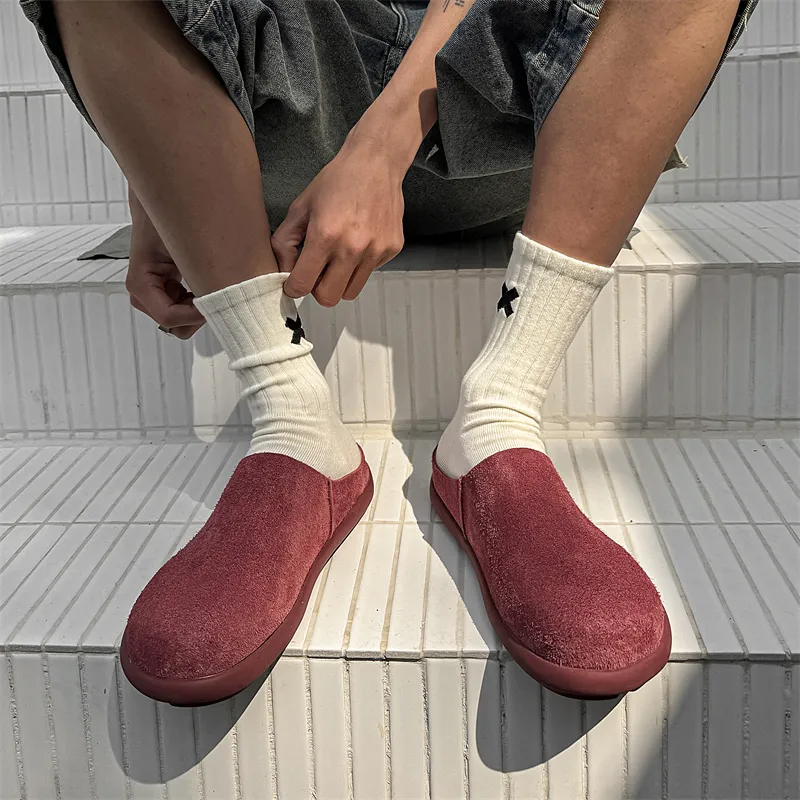 Chi Wolf Rubber Sole Closed Toe Slippers Men's-31