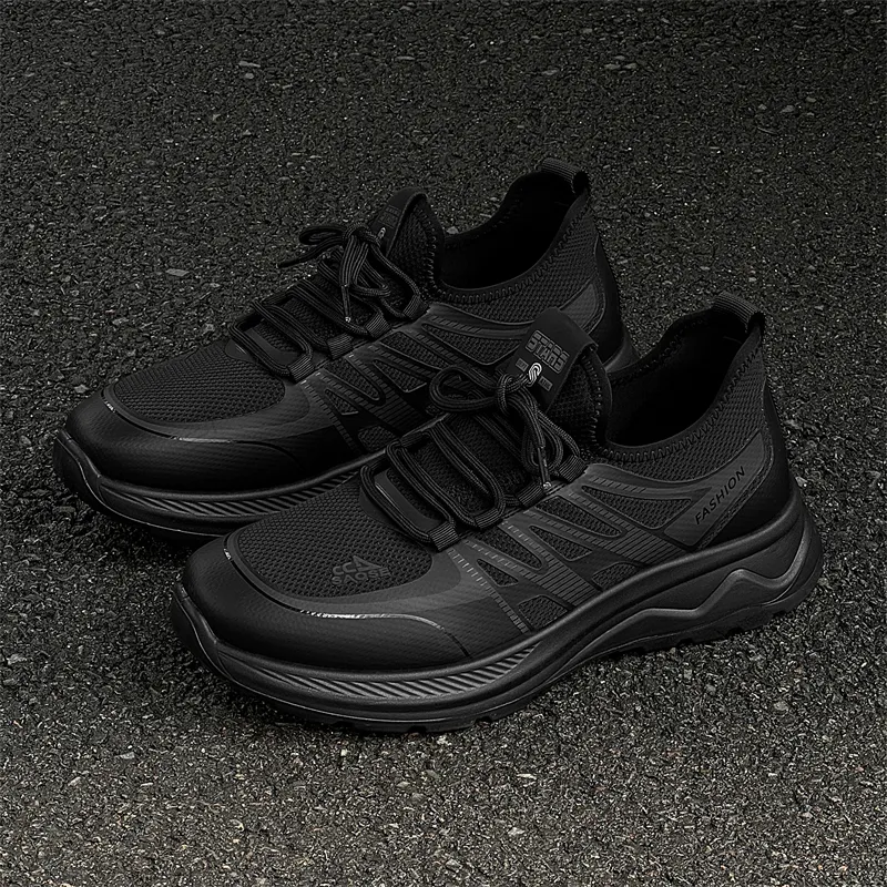 Chi Wolf Casual Shoes Unisex Black-3