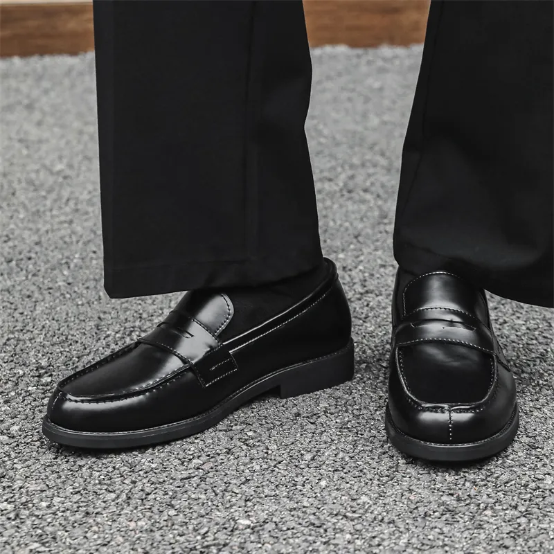 Chi Wolf Loafers Men Black-3