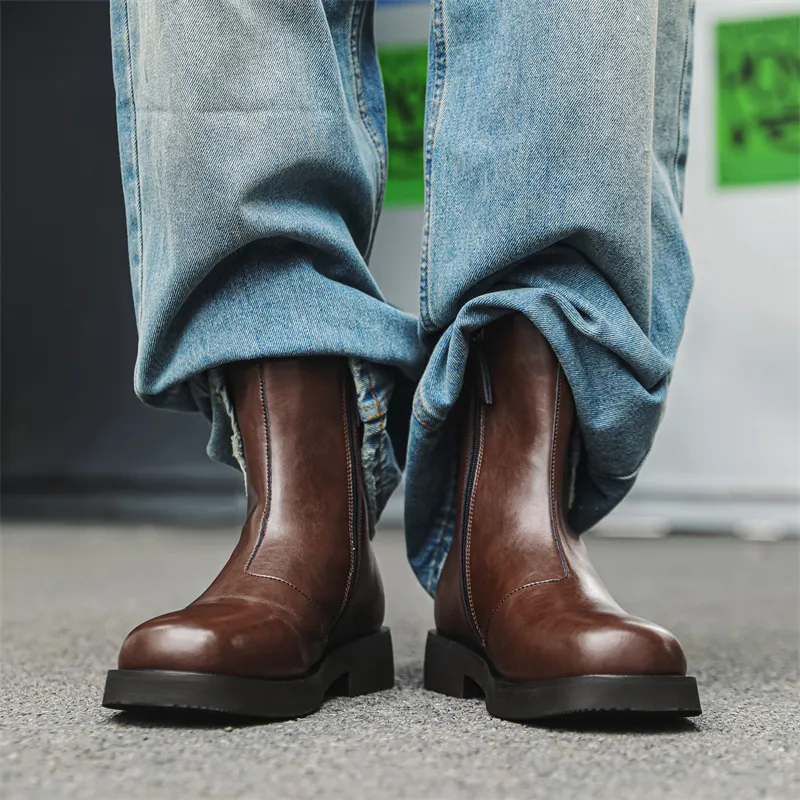 Chi Wolf Ankle Boots Men-11