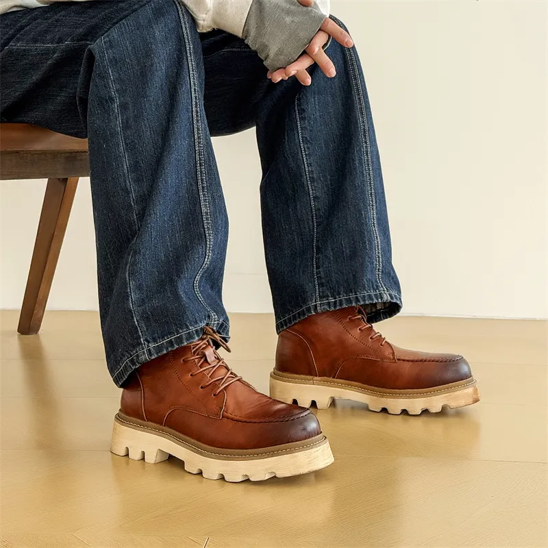 Chi Wolf Short Martin Boot Men's-4