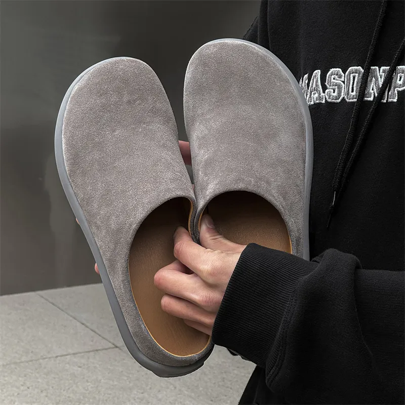 Chi Wolf Rubber Sole Closed Toe Slippers Unisex White-16