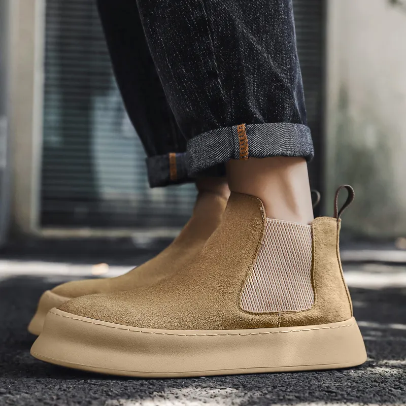 Chi Wolf Short Chelsea Boots Men's-15