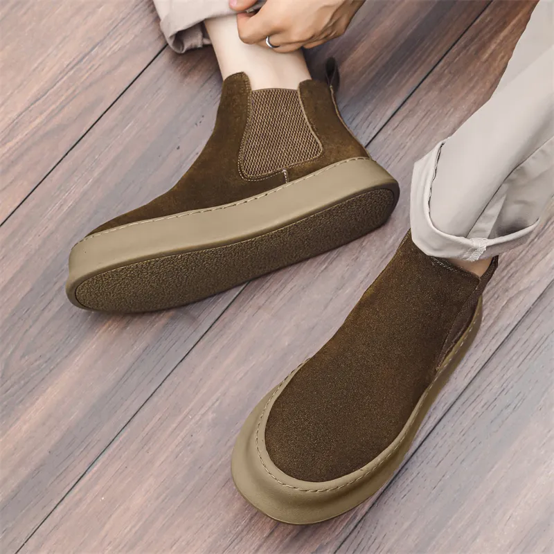 Chi Wolf Short Chelsea Boots Men's-6